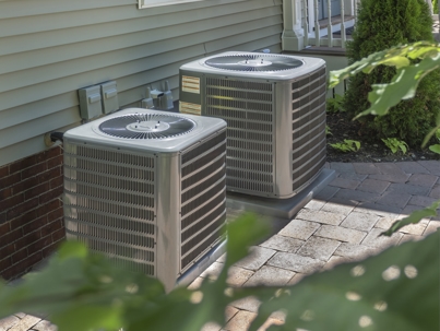 HVAC systems outside home
